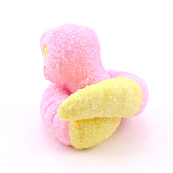 Pink and Yellow "Sour Gummy" Snake Figurine - Polymer Clay Gummy Candy Collection