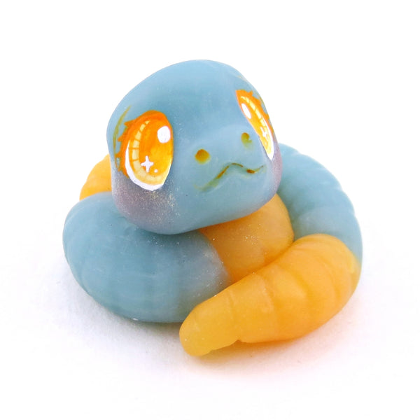 Orange and Blue "Gummy" Snake Figurine - Polymer Clay Gummy Candy Collection