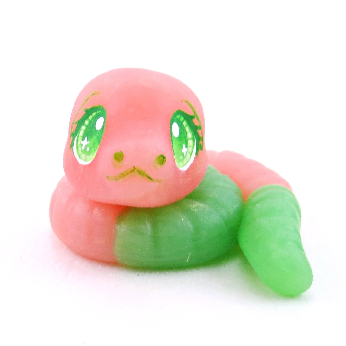 Watermelon "Gummy" Snake Figurine - Polymer Clay Gummy Candy Collection