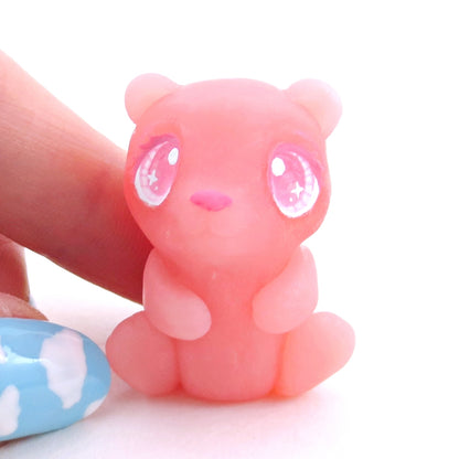 Lemon and Strawberry "Gummy" Bear Figurine Set - Polymer Clay Gummy Candy Collection