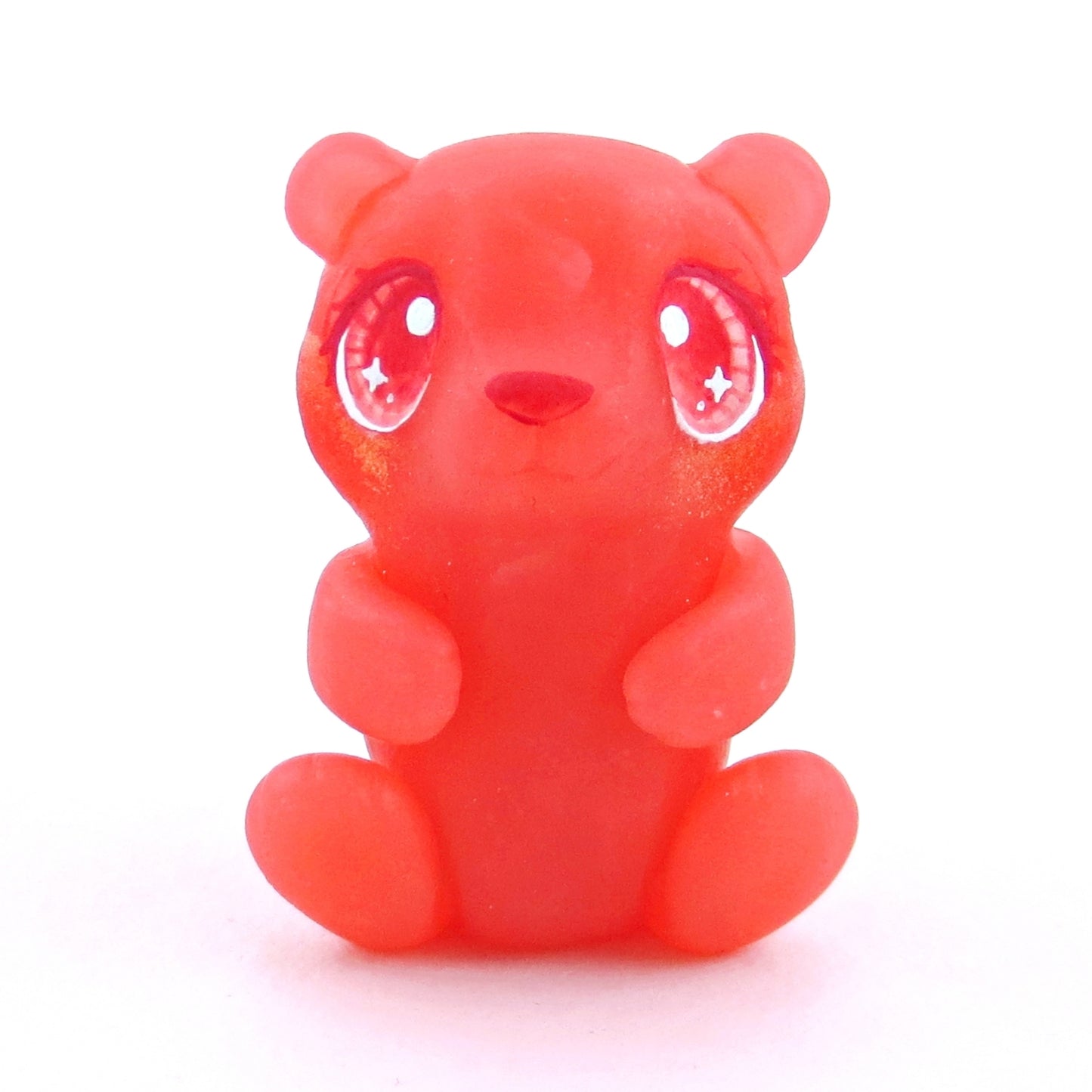 Cherry and Pineapple "Gummy" Bear Figurine Set - Polymer Clay Gummy Candy Collection