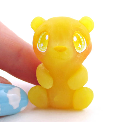 Lemon and Strawberry "Gummy" Bear Figurine Set - Polymer Clay Gummy Candy Collection