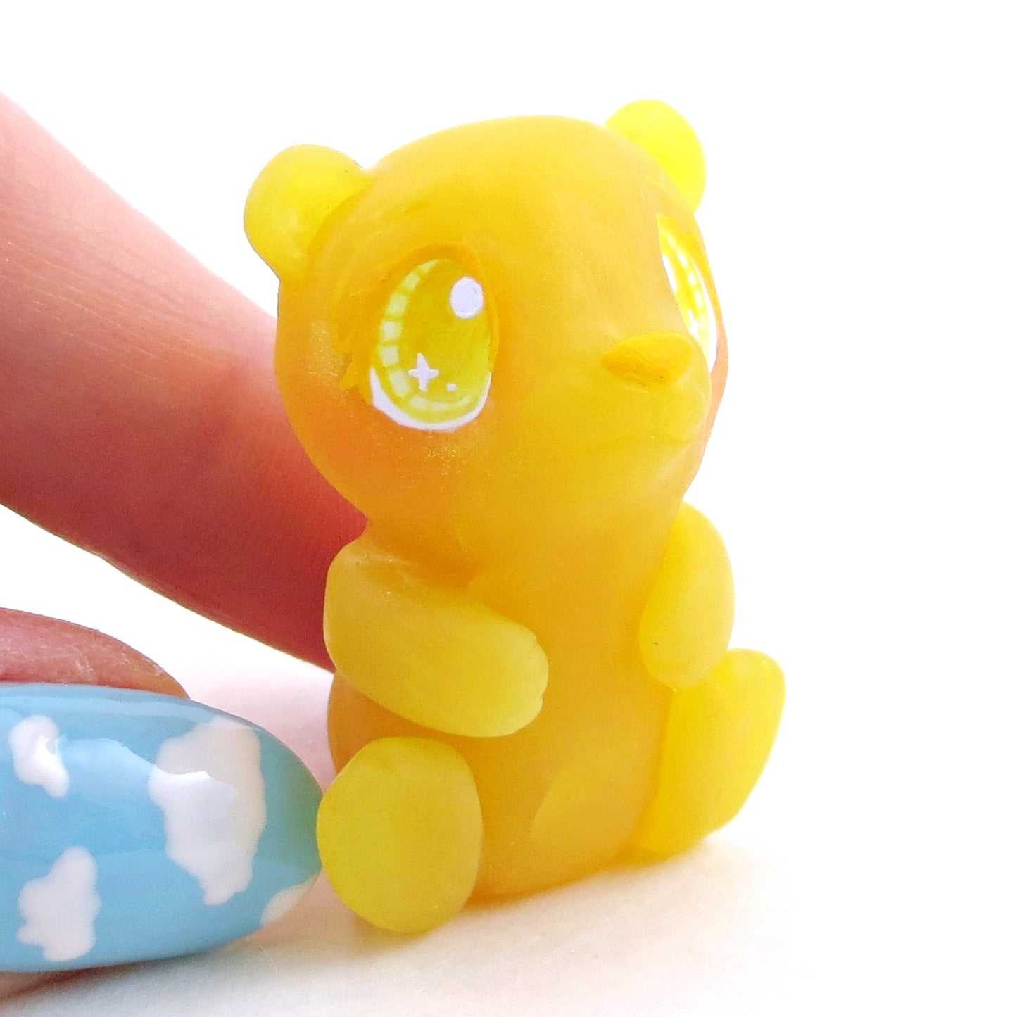 Lemon and Strawberry "Gummy" Bear Figurine Set - Polymer Clay Gummy Candy Collection