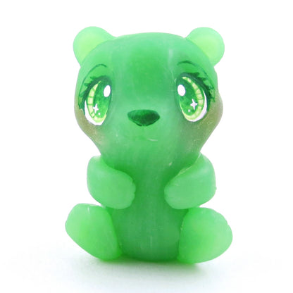 Lime "Gummy" Bear Figurine - Polymer Clay Gummy Candy Collection