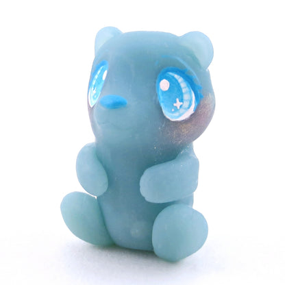 Orange and Blue Raspberry "Gummy" Bear Figurine Set - Polymer Clay Gummy Candy Collection