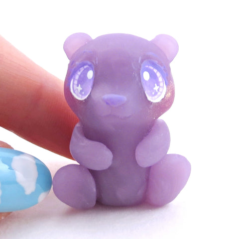 Grape "Gummy" Bear Figurine - Polymer Clay Gummy Candy Collection