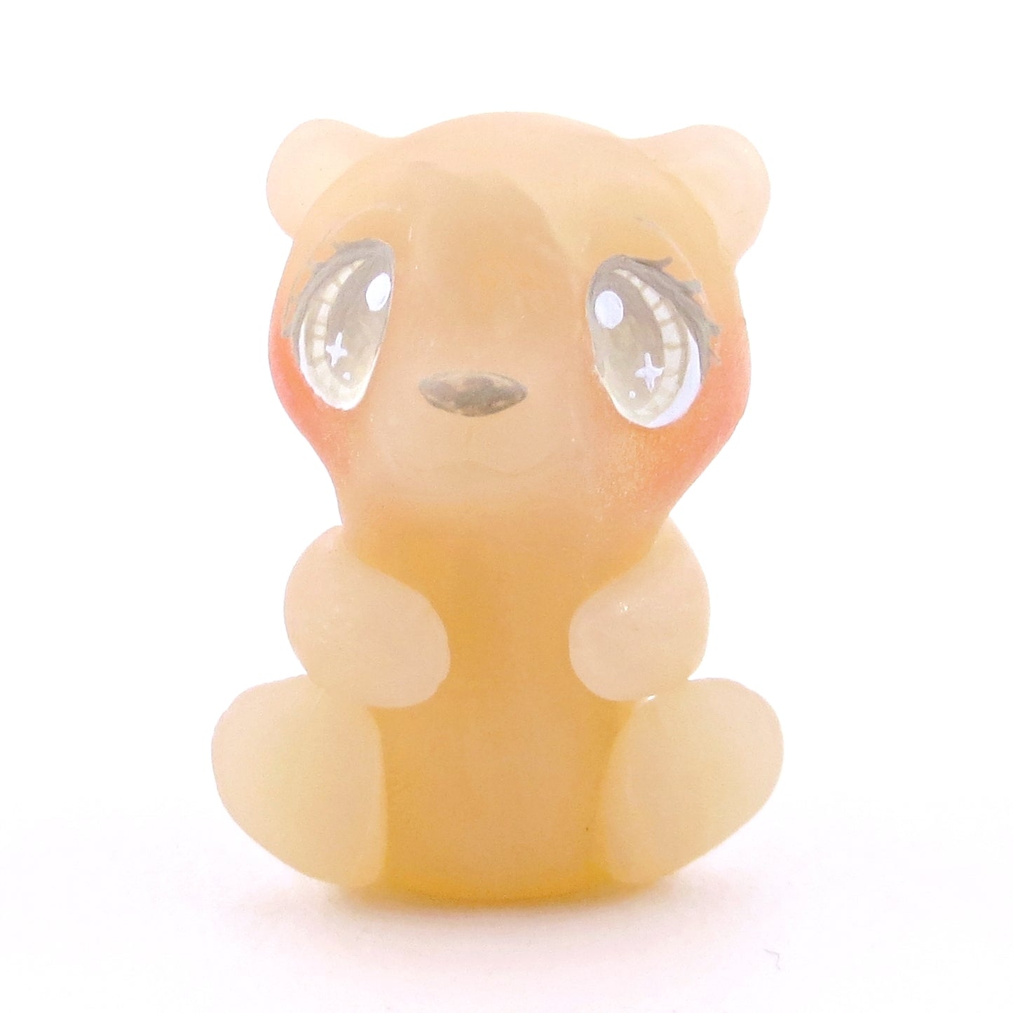 Cherry and Pineapple "Gummy" Bear Figurine Set - Polymer Clay Gummy Candy Collection