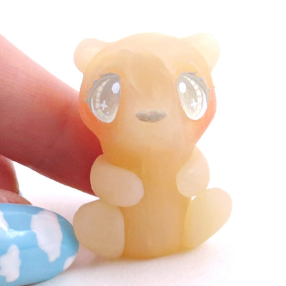 Cherry and Pineapple "Gummy" Bear Figurine Set - Polymer Clay Gummy Candy Collection