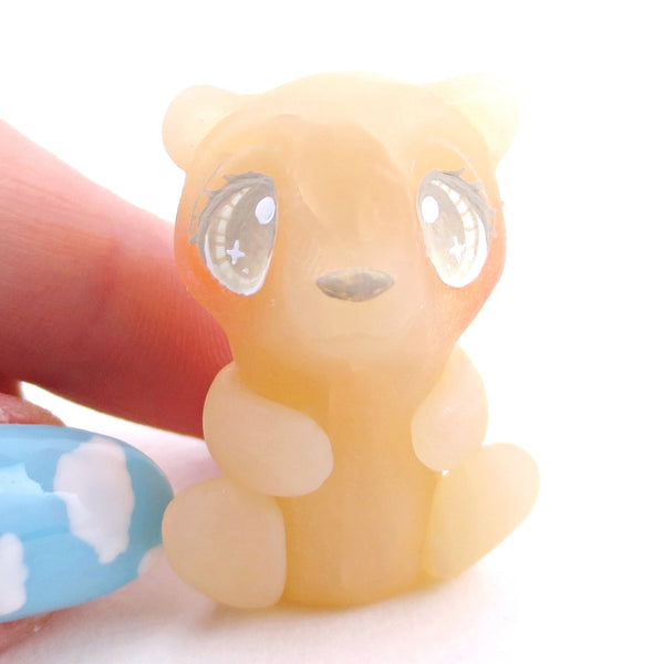 Cherry and Pineapple "Gummy" Bear Figurine Set - Polymer Clay Gummy Candy Collection