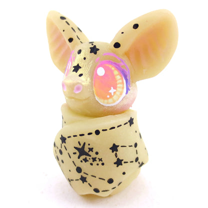 Constellation Glow-in-the-Dark Bat Figurine - Polymer Clay Halloween Animals