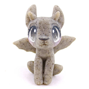 Gargoyle Bunny Figurine - Polymer Clay Spooky Season Animal Collection
