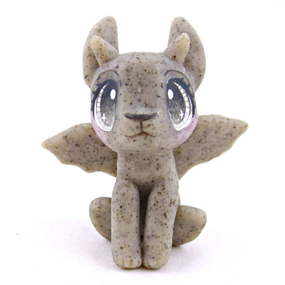 Gargoyle Bunny Figurine - Polymer Clay Spooky Season Animal Collection