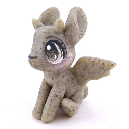 Gargoyle Bunny Figurine - Polymer Clay Spooky Season Animal Collection