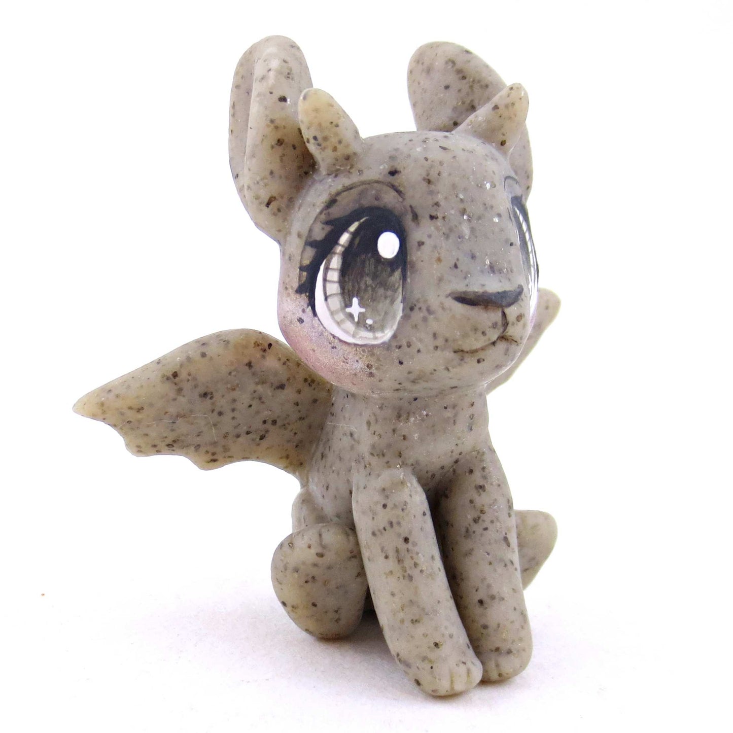 Gargoyle Bunny Figurine - Polymer Clay Spooky Season Animal Collection