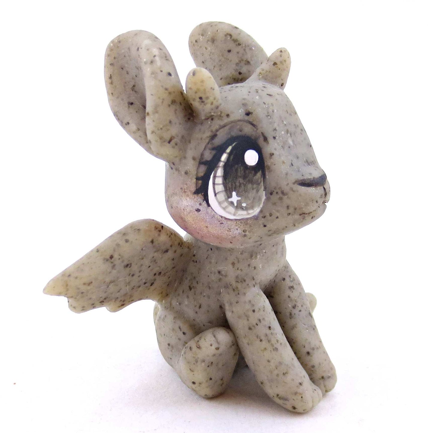 Gargoyle Bunny Figurine - Polymer Clay Spooky Season Animal Collection