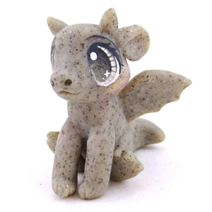 Gargoyle Baby Dragon Figurine - Polymer Clay Spooky Season Animal Collection