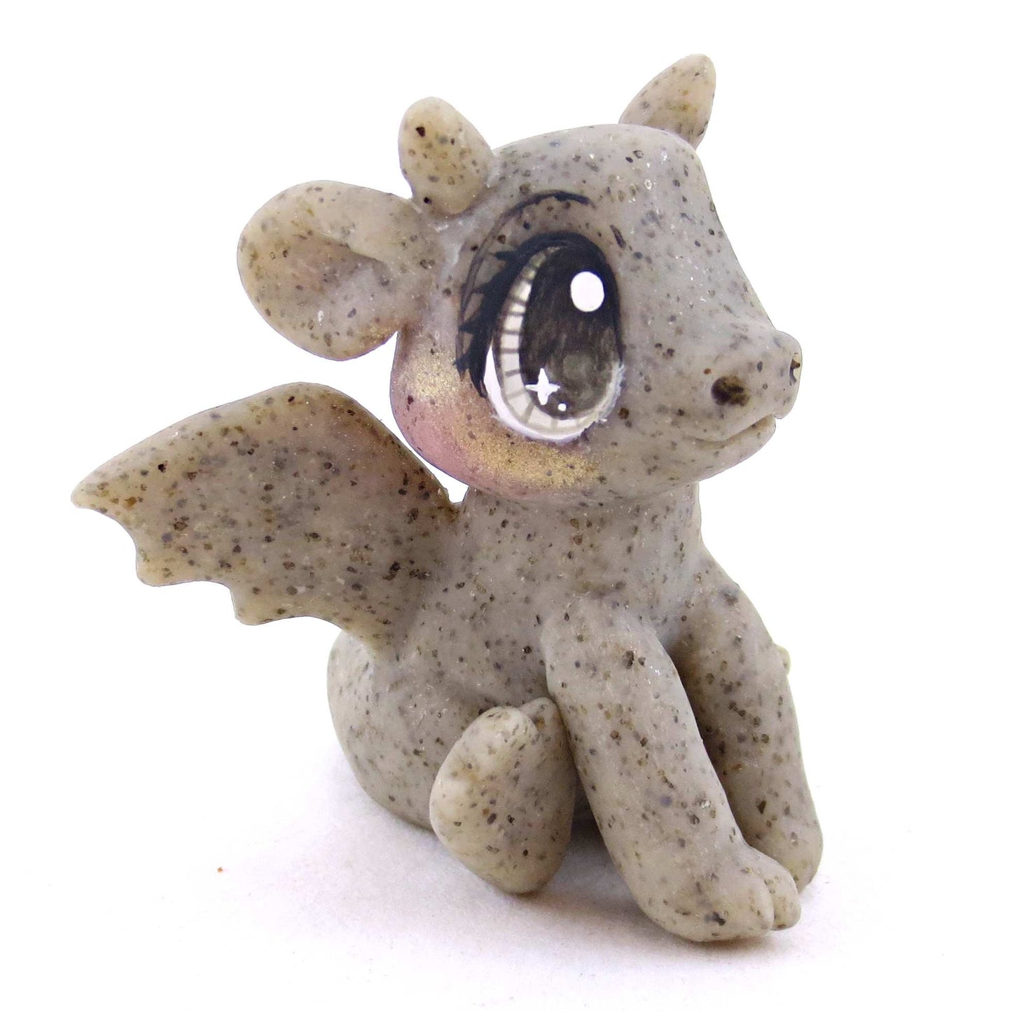 Gargoyle Baby Dragon Figurine - Polymer Clay Spooky Season Animal Collection