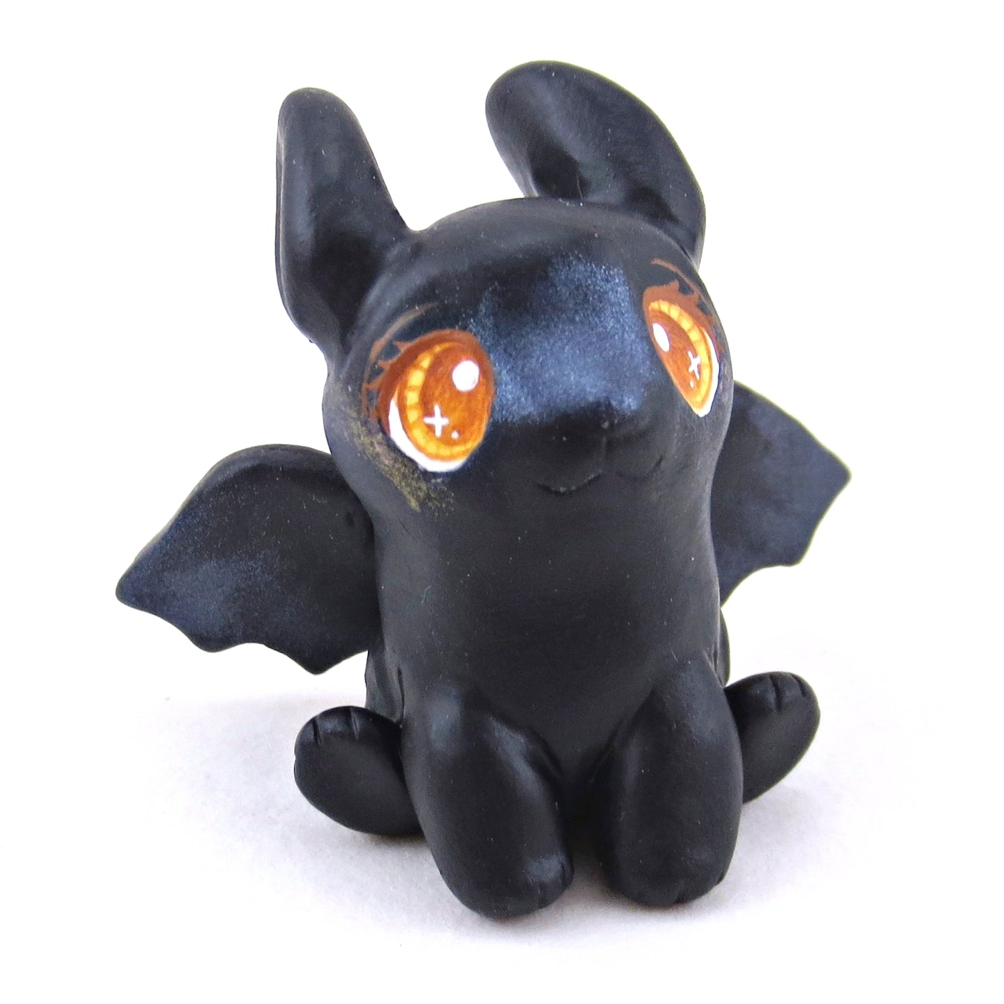 Bat Bunny Figurine - Polymer Clay Halloween Collection