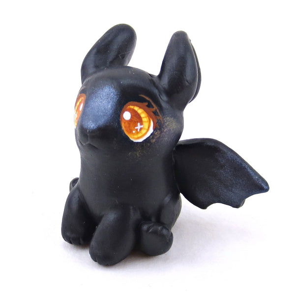Bat Bunny Figurine - Polymer Clay Halloween Collection