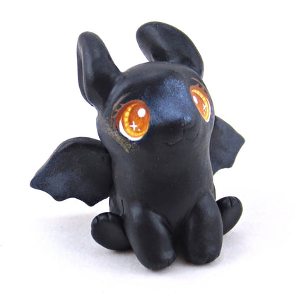 Bat Bunny Figurine - Polymer Clay Halloween Collection