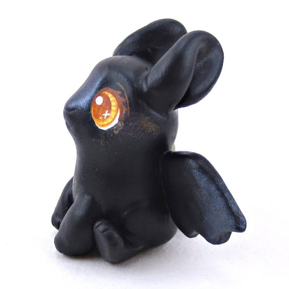 Bat Bunny Figurine - Polymer Clay Halloween Collection