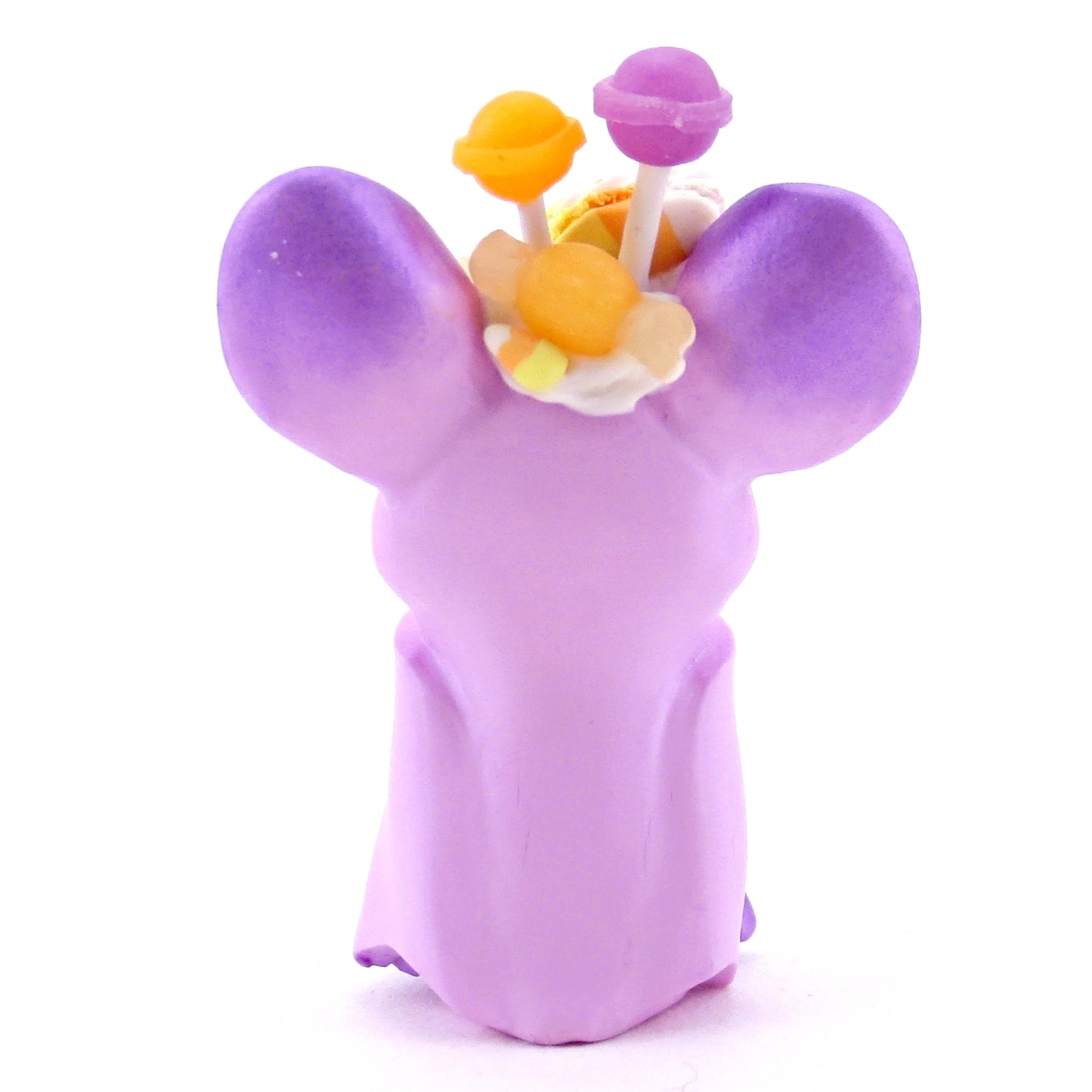 Purple Halloween Dessert Bat Figurine - Polymer Clay Halloween Collection