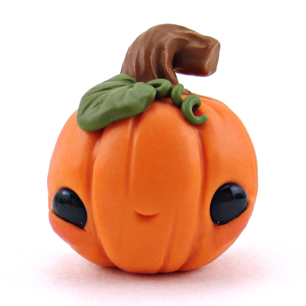 Lil Twisty Stem Pumpkin Figurine - Polymer Clay Halloween Collection