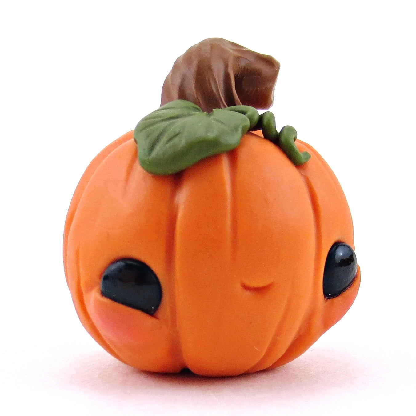 Lil Twisty Stem Pumpkin Figurine - Polymer Clay Halloween Collection