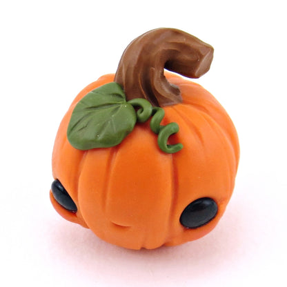 Lil Twisty Stem Pumpkin Figurine - Polymer Clay Halloween Collection