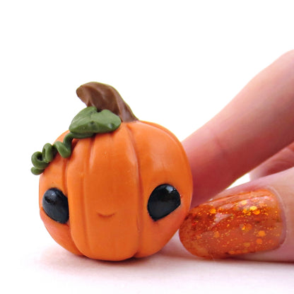 Lil Pumpkin Figurine - Polymer Clay Halloween Collection