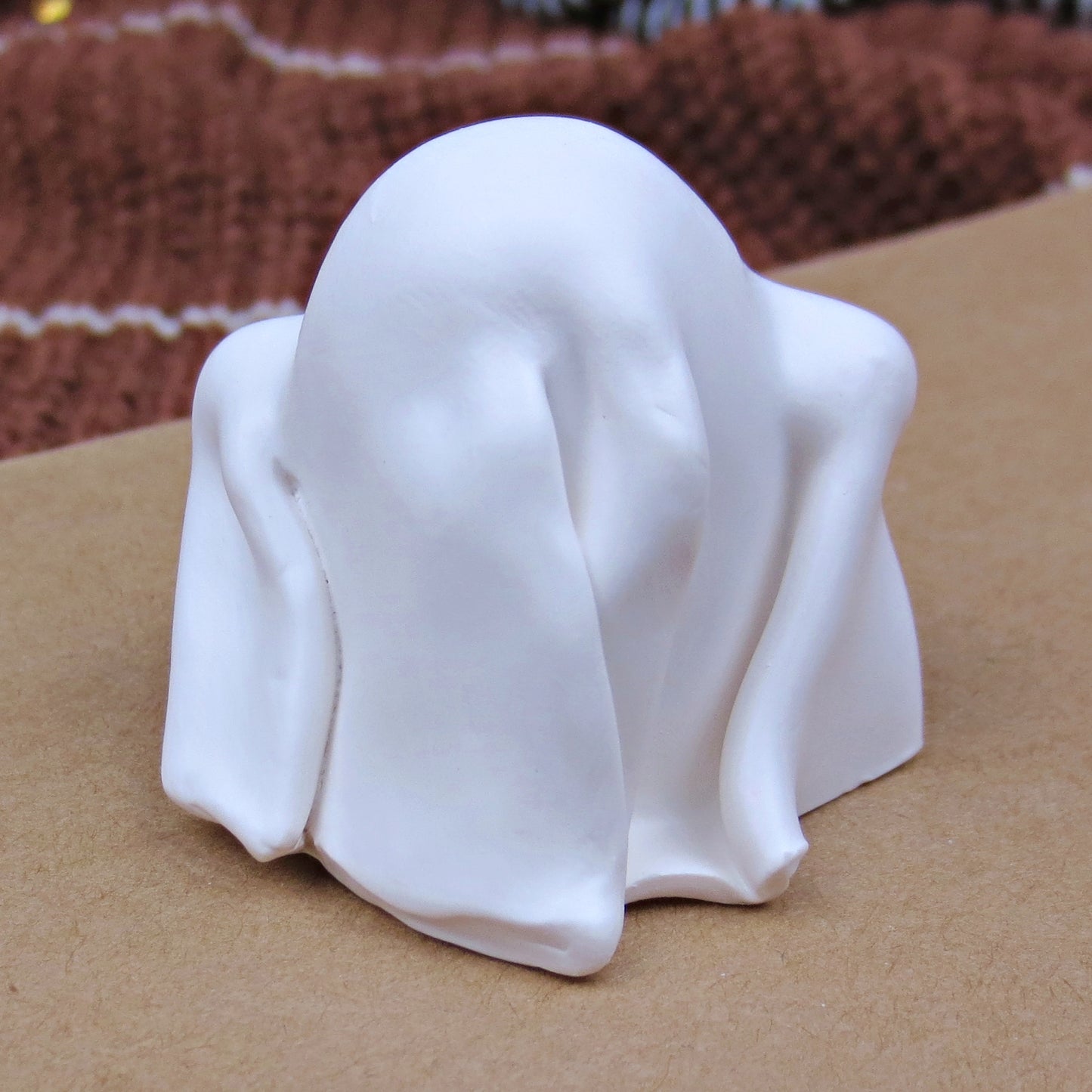 Lil Flowy Ghostie Figurine - Polymer Clay Halloween Collection