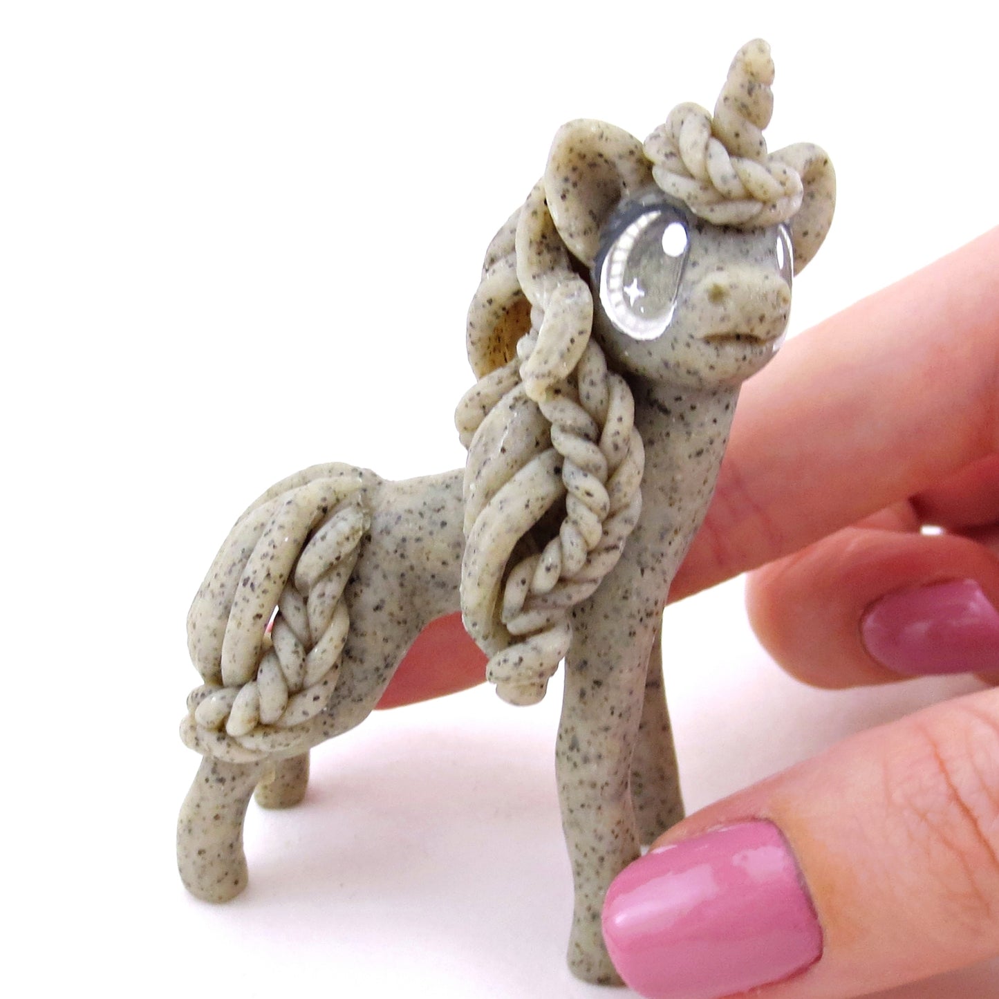 Gargoyle Unicorn Figurine - Polymer Clay Magical Creatures