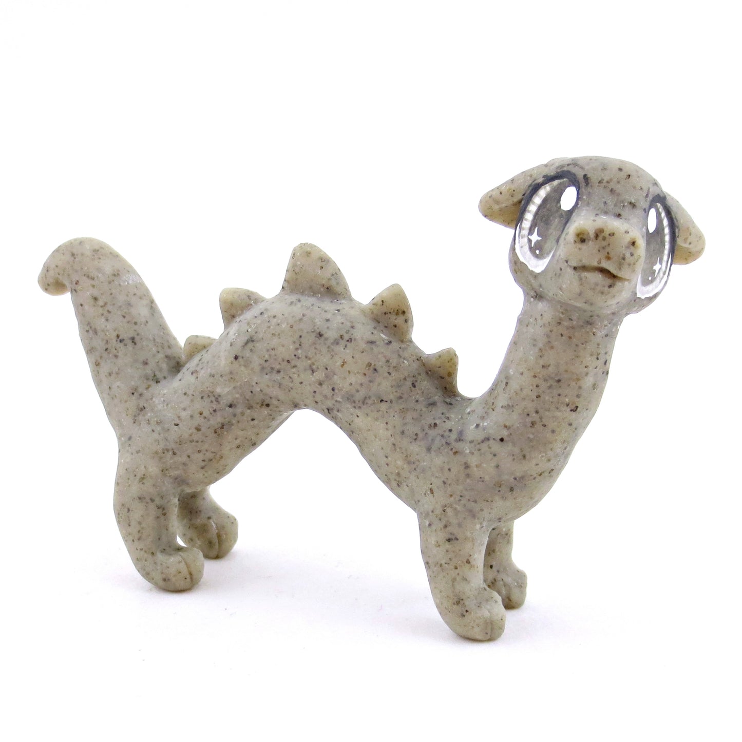 Gargoyle Noodle Dragon Figurine - Polymer Clay Magical Creatures