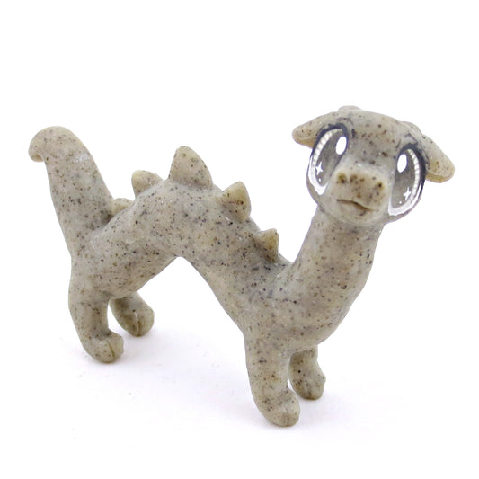 Gargoyle Noodle Dragon Figurine - Polymer Clay Magical Creatures