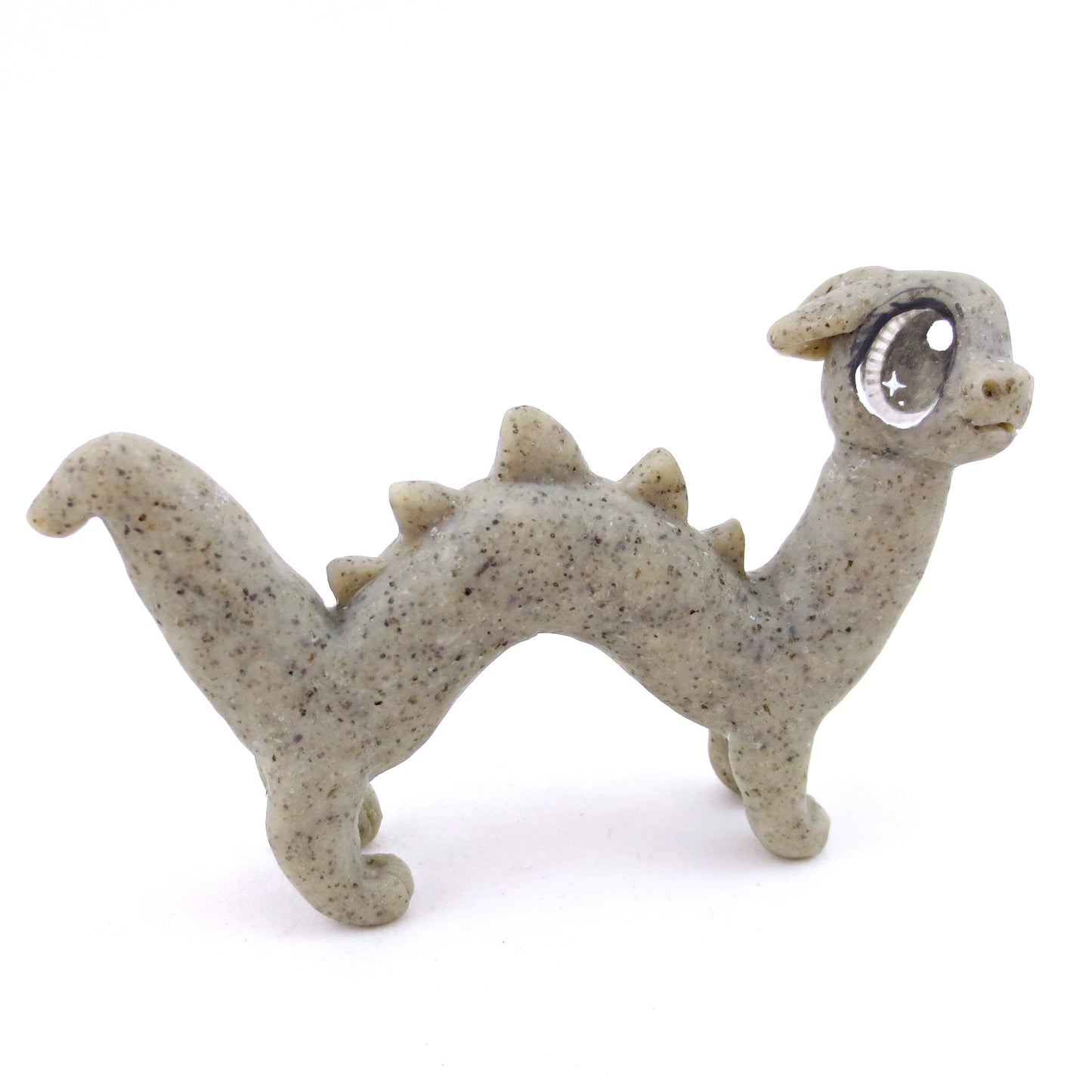 Gargoyle Noodle Dragon Figurine - Polymer Clay Magical Creatures