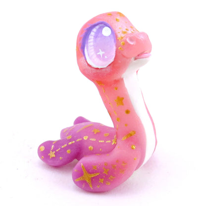 Pink/Purple Ombre Constellation Nessie Figurine  - Polymer Clay Magical Creatures