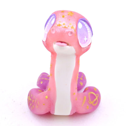 Pink/Purple Ombre Constellation Nessie Figurine  - Polymer Clay Magical Creatures