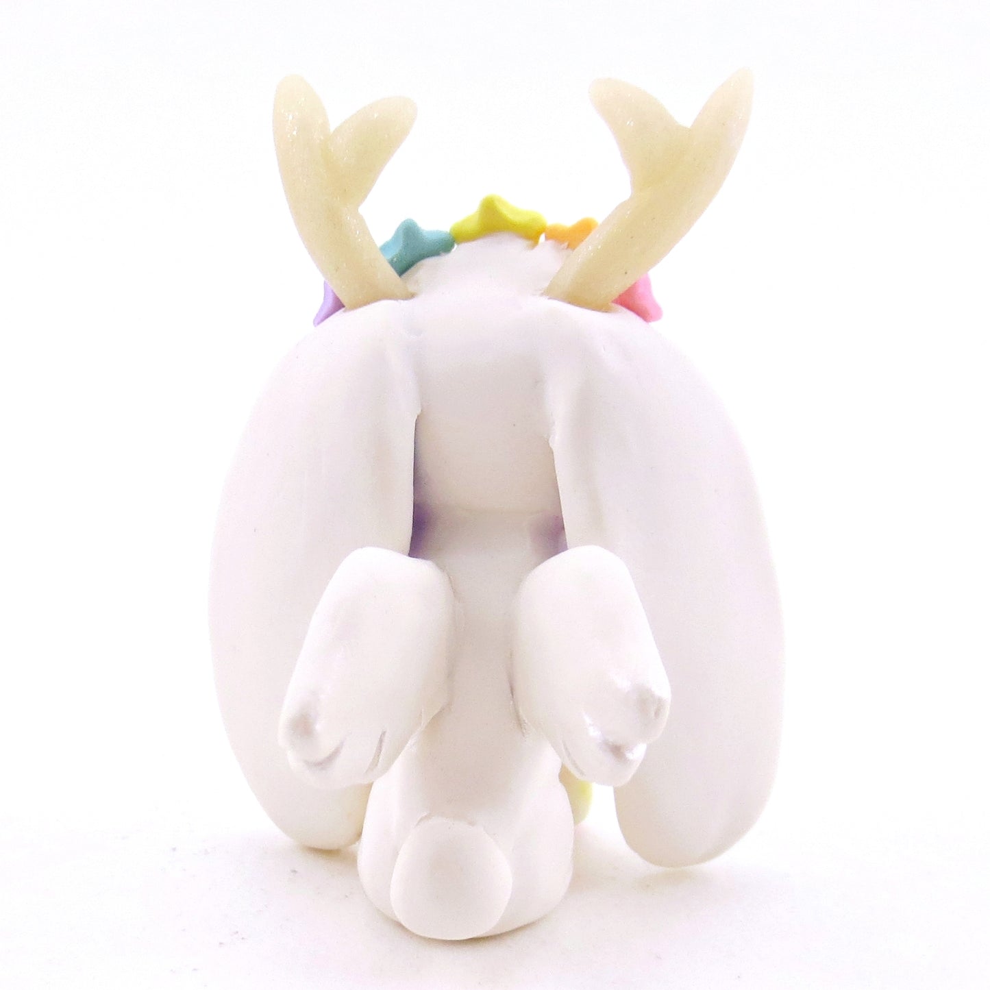 Galaxy Ears Jackalope Wolpertinger Figurine - Version 1 - Polymer Clay Magical Creatures