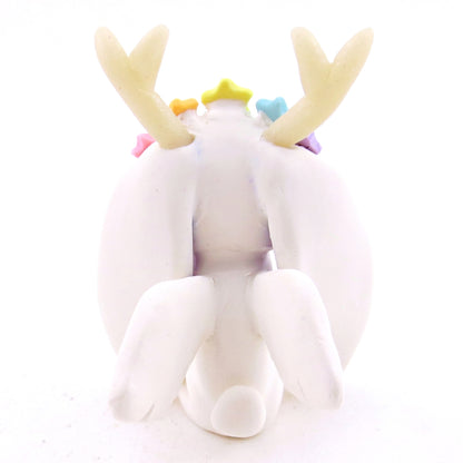 Galaxy Ears Jackalope Wolpertinger Figurine - Version 2 - Polymer Clay Magical Creatures