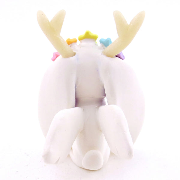 Galaxy Ears Jackalope Wolpertinger Figurine - Version 2 - Polymer Clay Magical Creatures