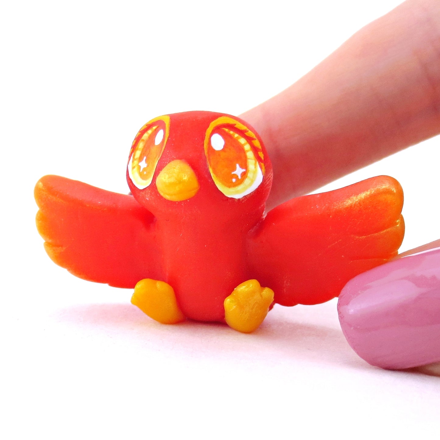 Baby Phoenix Figurine - Polymer Clay Magical Creatures