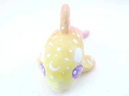 Sunset Ombre Constellation Orca Figurine - Polymer Clay Kawaii Animals