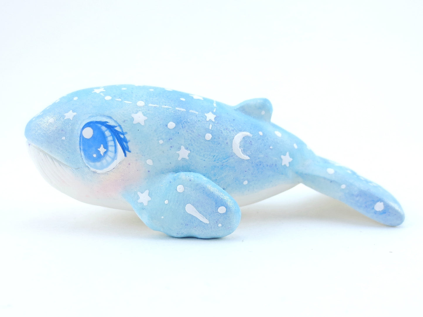 Constellation Blue Whale Figurine - Polymer Clay Kawaii Animals