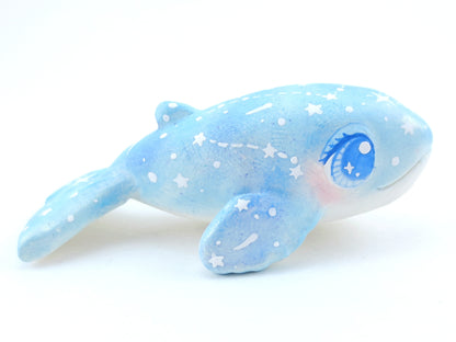 Constellation Blue Whale Figurine - Polymer Clay Kawaii Animals