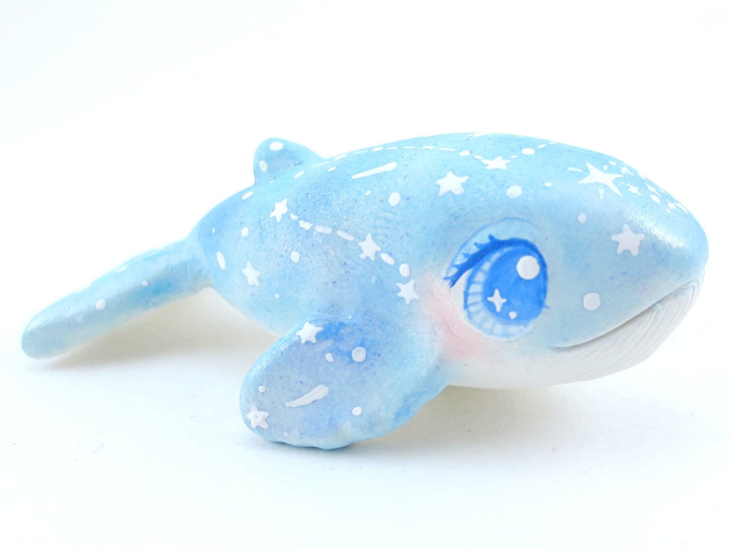 Constellation Blue Whale Figurine - Polymer Clay Kawaii Animals