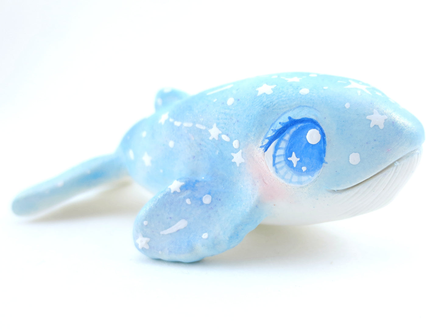 Constellation Blue Whale Figurine - Polymer Clay Kawaii Animals