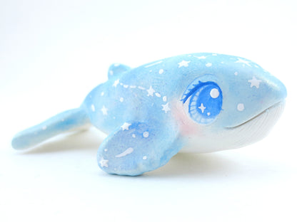 Constellation Blue Whale Figurine - Polymer Clay Kawaii Animals