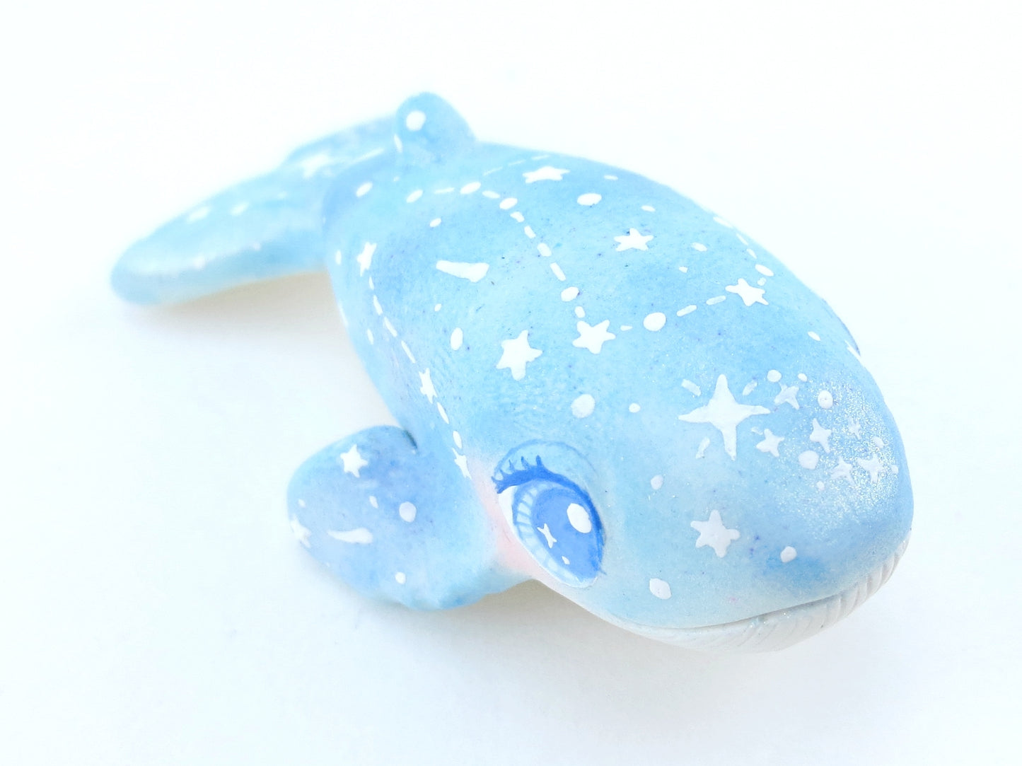 Constellation Blue Whale Figurine - Polymer Clay Kawaii Animals