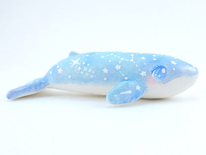 Noodle Constellation Blue Whale Figurine - Polymer Clay Kawaii Animals