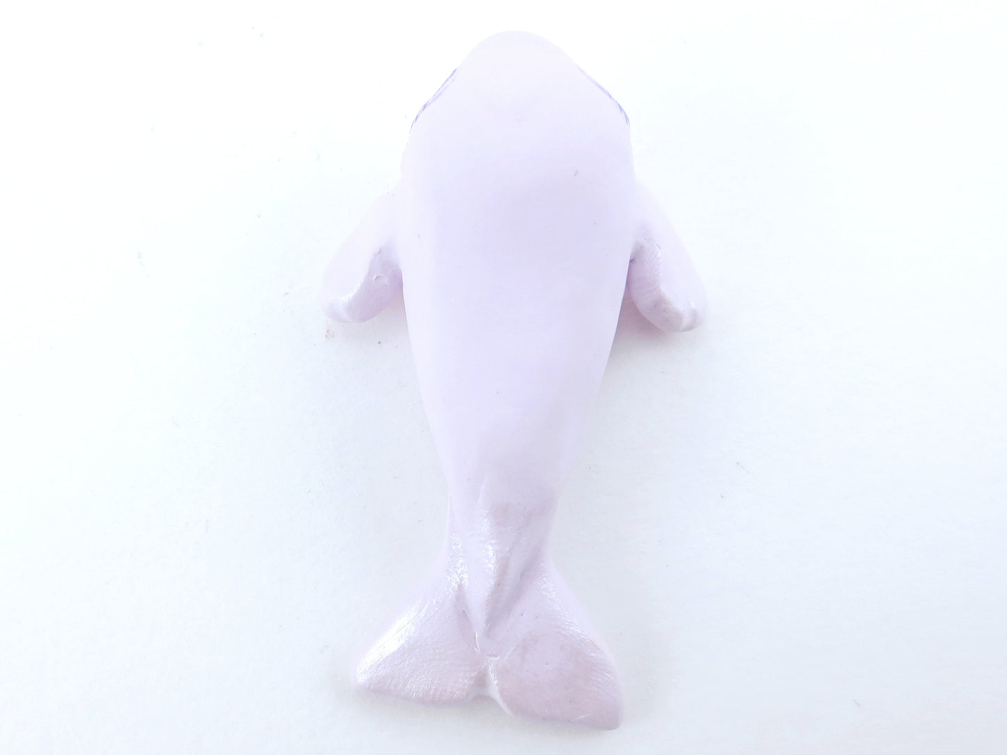 Pastel Purple Beluga Figurine - Polymer Clay Kawaii Animals